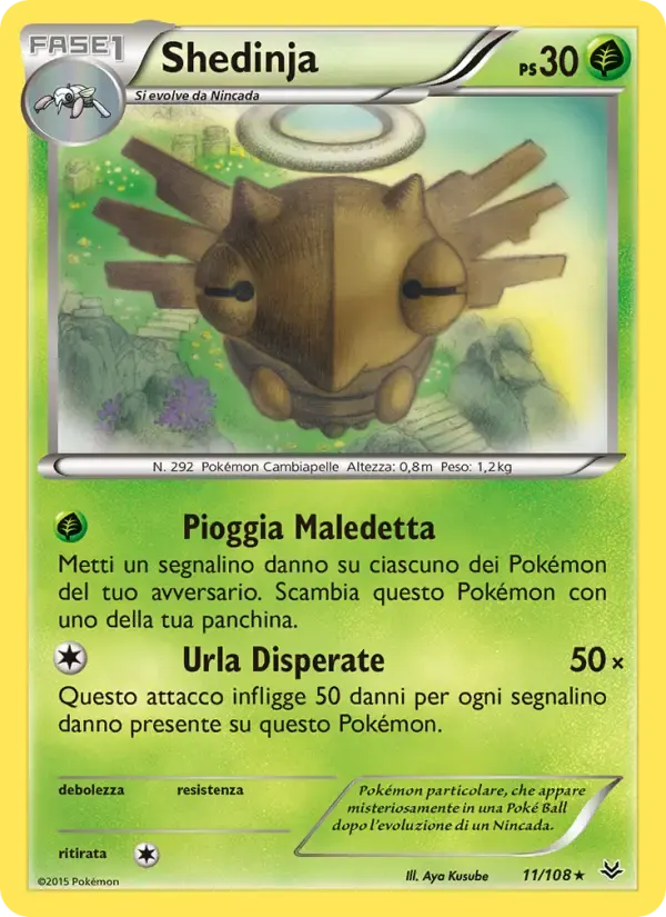 Shedinja — Furie Volanti 11 Italian Pokémon card