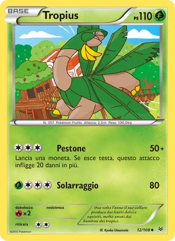 Tropius — Furie Volanti 12 Italian Pokémon card
