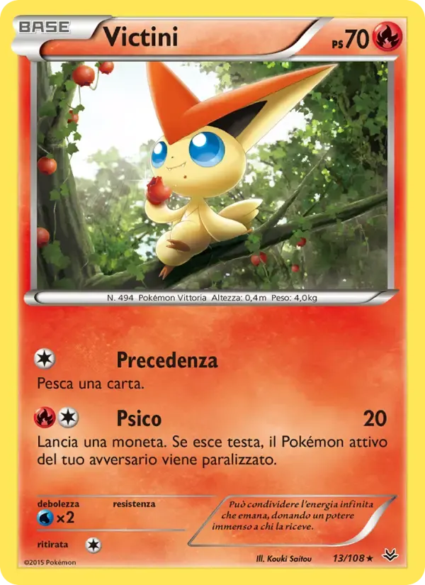Victini — Furie Volanti 13 Italian Pokémon card