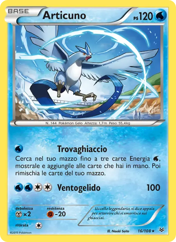 Articuno — Furie Volanti 16 Italian Pokémon card
