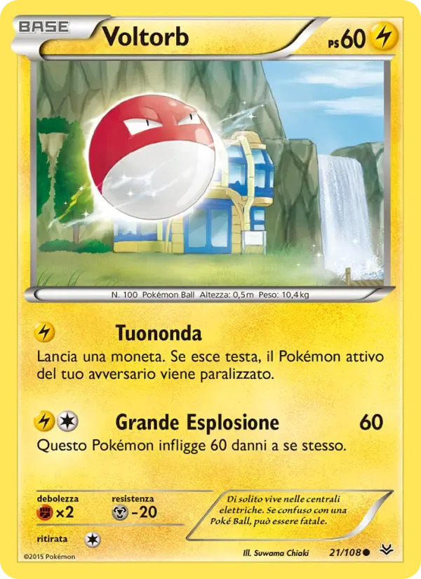 Voltorb — Furie Volanti 21 Italian Pokémon card