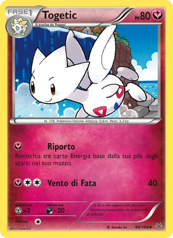 Togetic — Furie Volanti 44 Italian Pokémon card