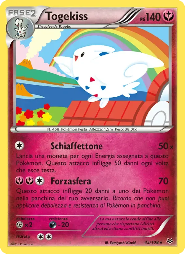 Togekiss — Furie Volanti 45 Italian Pokémon card