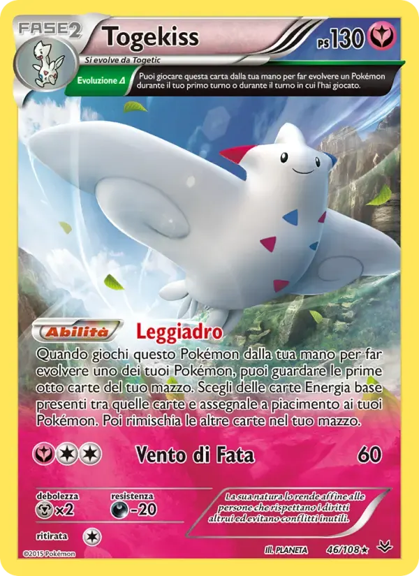 Togekiss — Furie Volanti 46 Italian Pokémon card