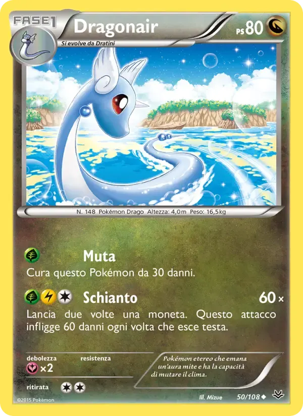 Dragonair — Furie Volanti 50 Italian Pokémon card