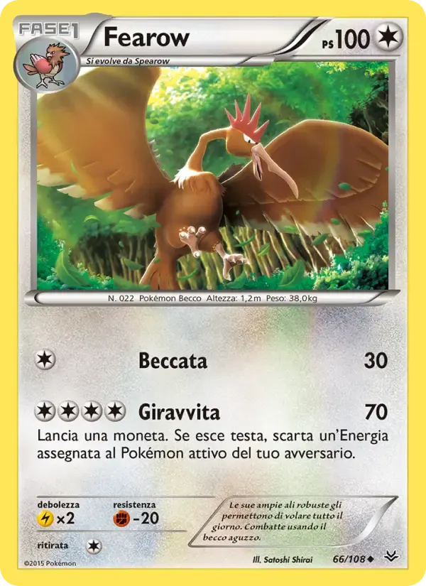 Fearow — Furie Volanti 66 Italian Pokémon card