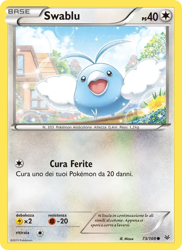 Swablu — Furie Volanti 73 Italian Pokémon card