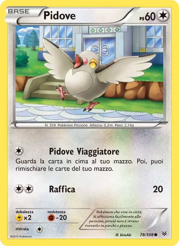 Pidove — Furie Volanti 78 Italian Pokémon card