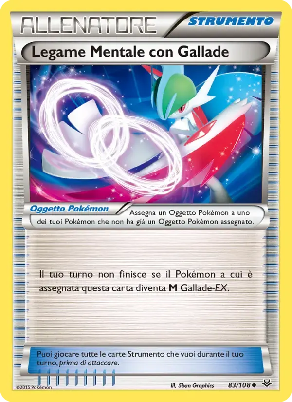 Legame Mentale con Gallade — Furie Volanti 83 Italian Pokémon card