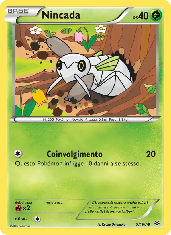 Nincada — Furie Volanti 9 Italian Pokémon card