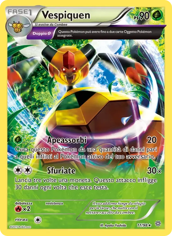 Vespiquen — Antiche Origini 11 Italian Pokémon card