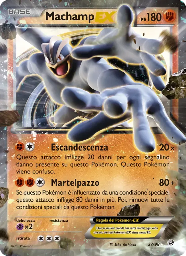 Machamp EX — Antiche Origini 37 Italian Pokémon card