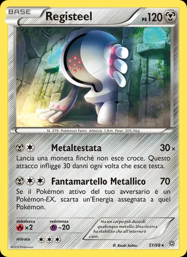 Registeel — Antiche Origini 51 Italian Pokémon card