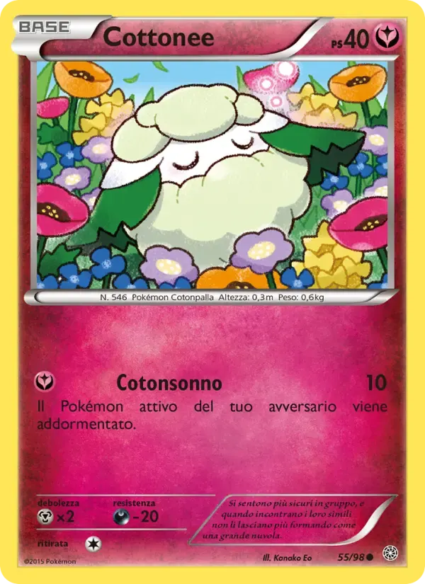 Cottonee — Antiche Origini 55 Italian Pokémon card