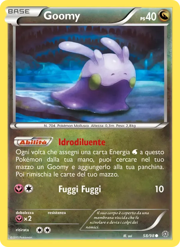 Goomy — Antiche Origini 58 Italian Pokémon card
