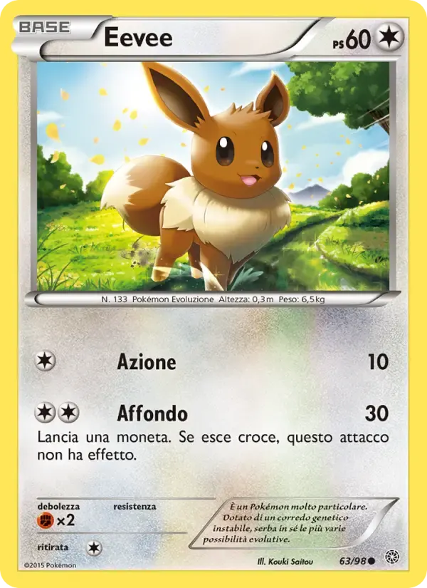 Eevee — Antiche Origini 63 Italian Pokémon card