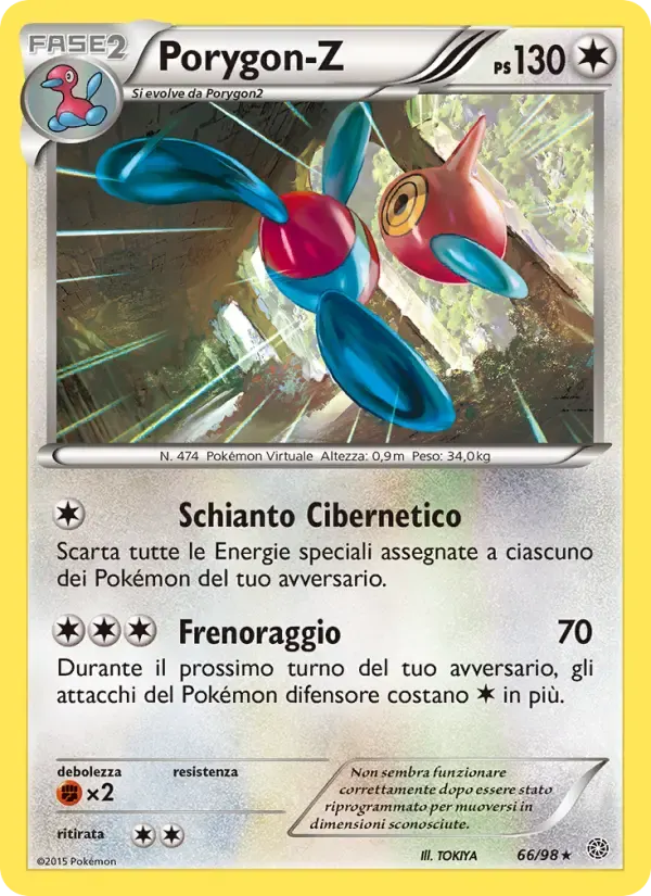 Porygon-Z — Antiche Origini 66 Italian Pokémon card