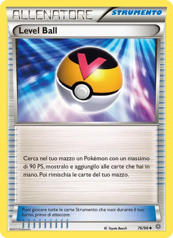 Level Ball — Antiche Origini 76 Italian Pokémon card