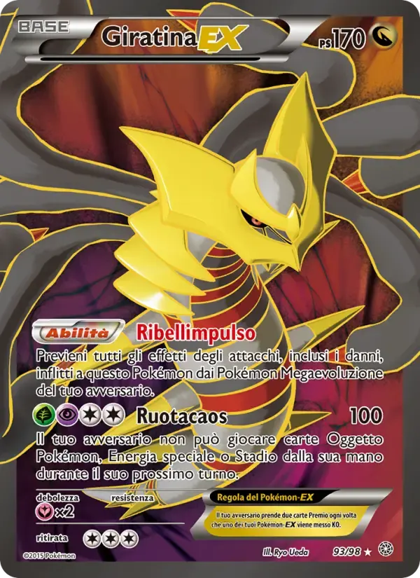 Giratina EX — Antiche Origini 93 Italian Pokémon card
