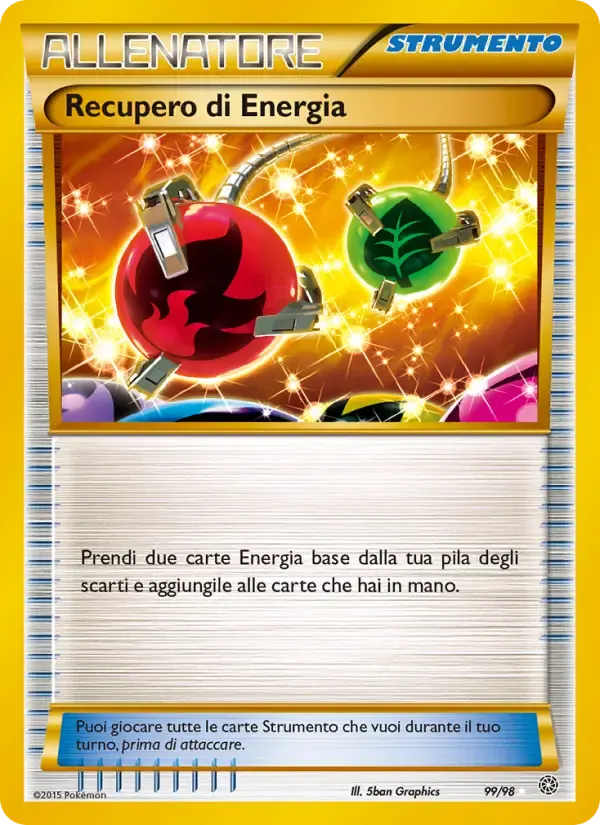 Recupero di Energia — Antiche Origini 99 Italian Pokémon card