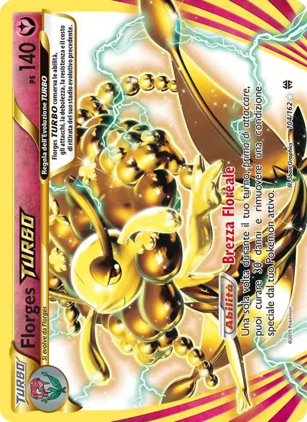 Florges TURBO — Turbo Blitz 104 Italian Pokémon card