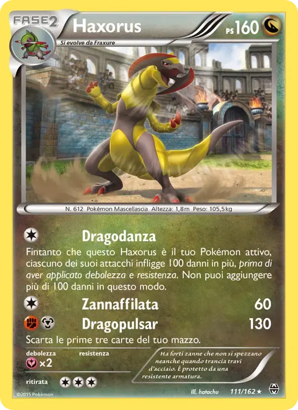 Haxorus — Turbo Blitz 111 Italian Pokémon card
