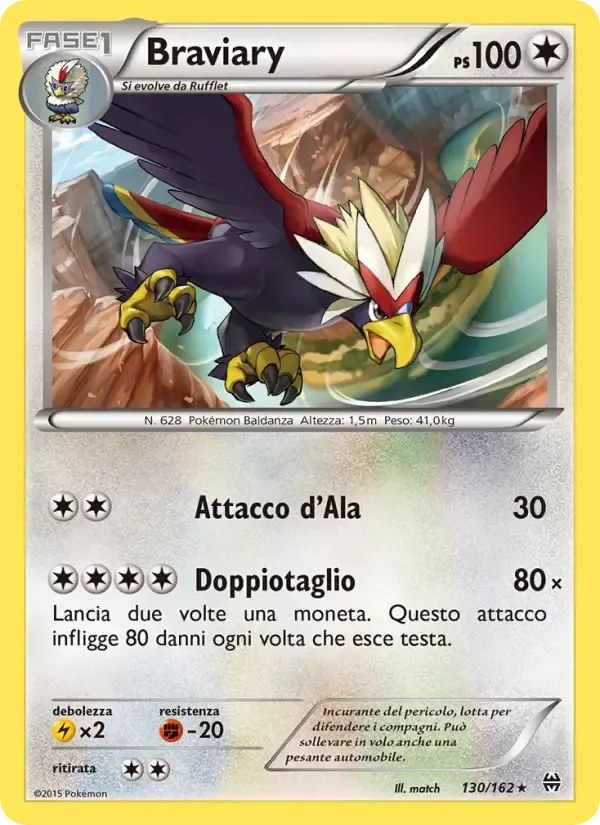 Braviary — Turbo Blitz 130 Italian Pokémon card