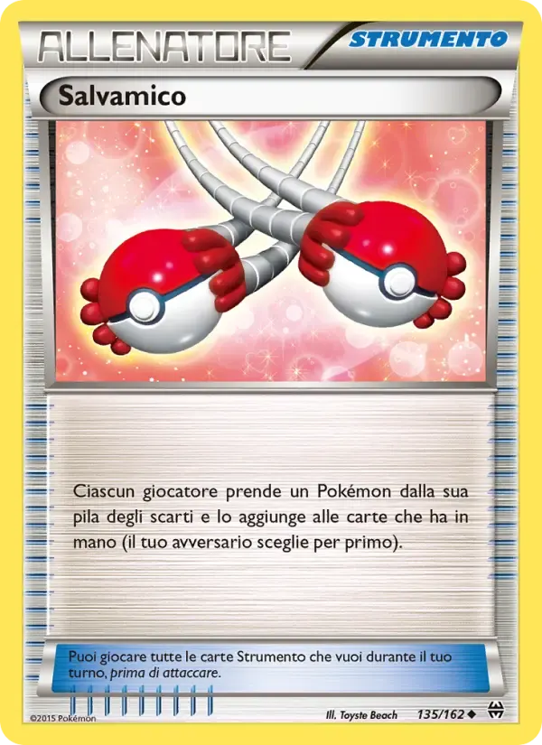 Salvamico — Turbo Blitz 135 Italian Pokémon card