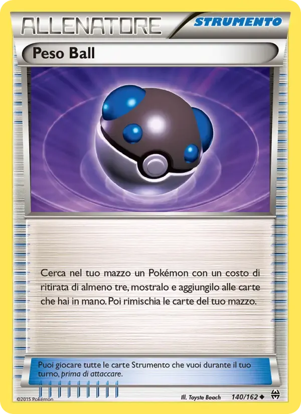 Peso Ball — Turbo Blitz 140 Italian Pokémon card