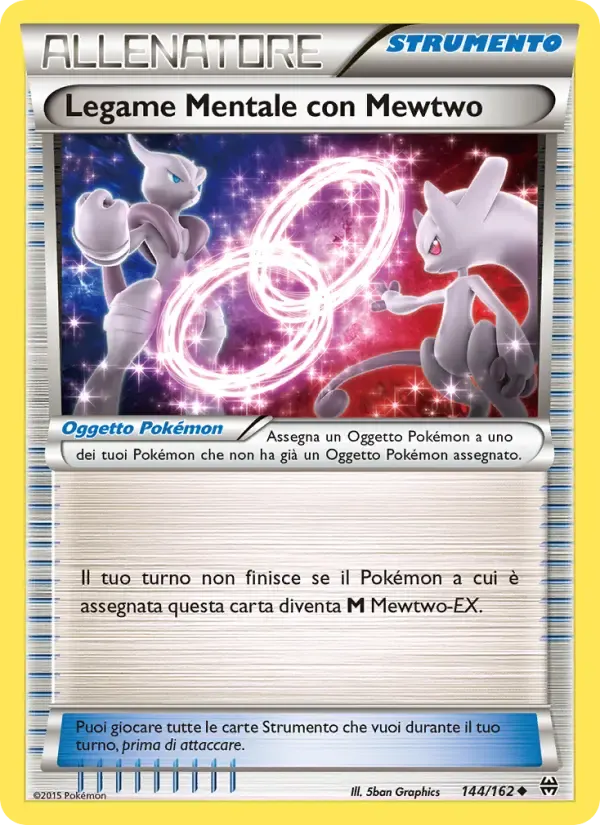 Legame Mentale con Mewtwo — Turbo Blitz 144 Italian Pokémon card
