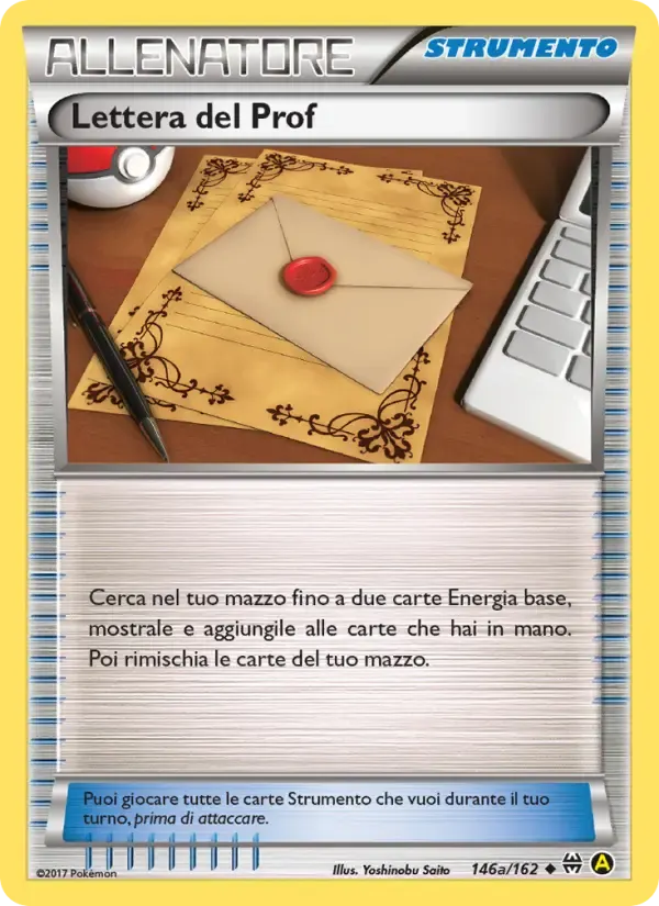 Lettera del Prof — Turbo Blitz 146 Italian Pokémon card