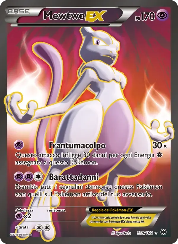 Mewtwo EX — Turbo Blitz 158 Italian Pokémon card