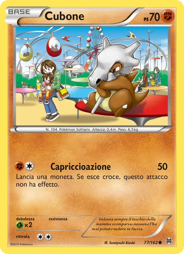 Cubone — Turbo Blitz 77 Italian Pokémon card