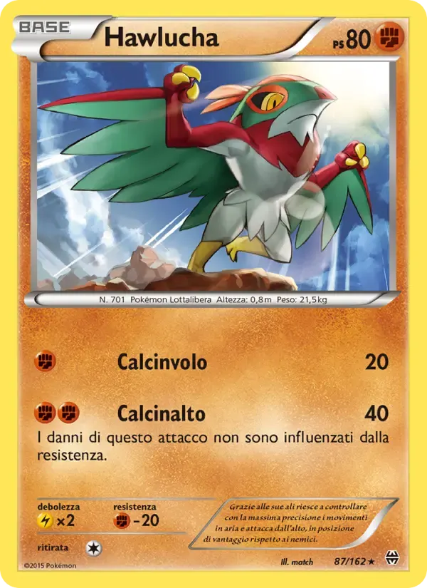 Hawlucha — Turbo Blitz 87 Italian Pokémon card