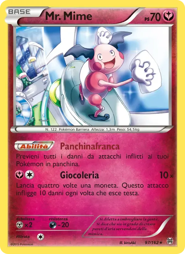 Mr. Mime — Turbo Blitz 97 Italian Pokémon card