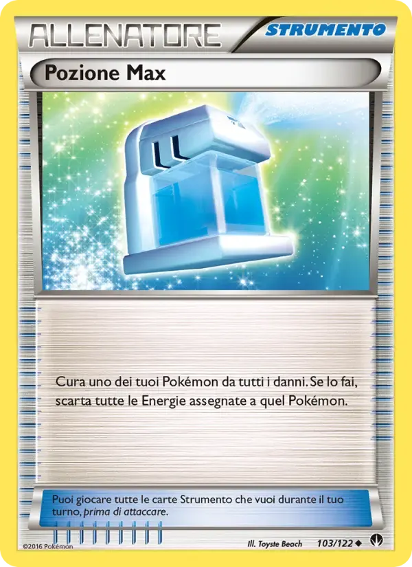 Pozione Max — Turbo Crash 103 Italian Pokémon card