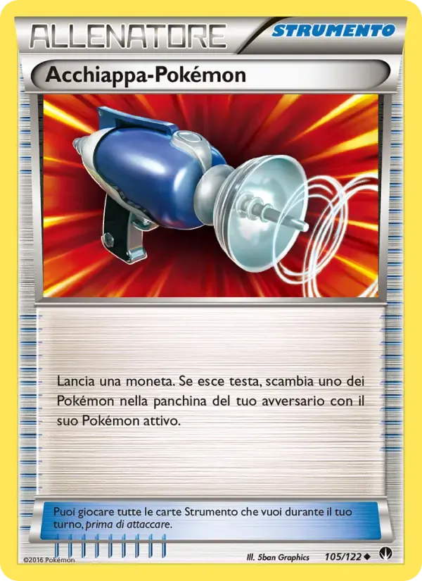 Acchiappa-Pokémon — Turbo Crash 105 Italian Pokémon card