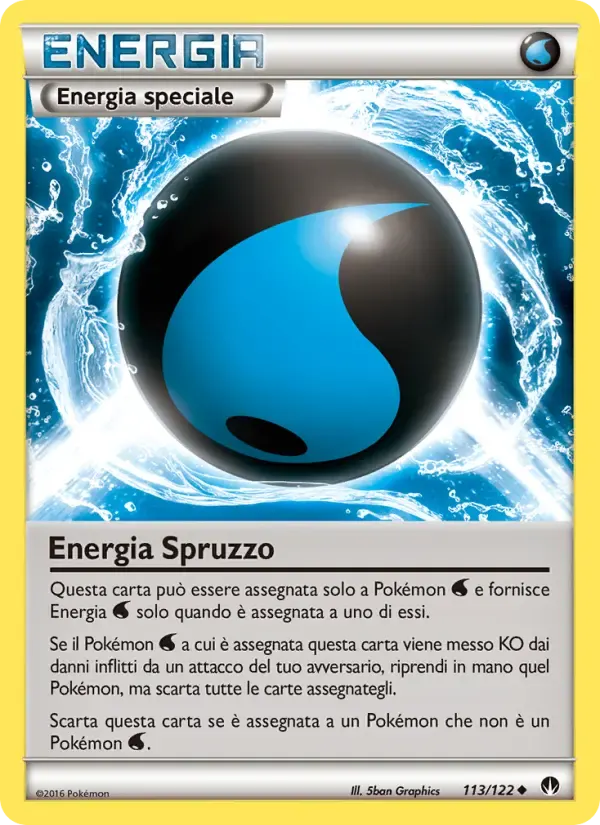 Energia Spruzzo — Turbo Crash 113 Italian Pokémon card