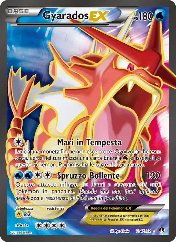 Gyarados EX — Turbo Crash 114 Italian Pokémon card