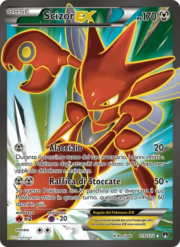 Scizor EX — Turbo Crash 119 Italian Pokémon card