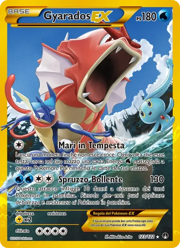 Gyarados EX — Turbo Crash 123 Italian Pokémon card
