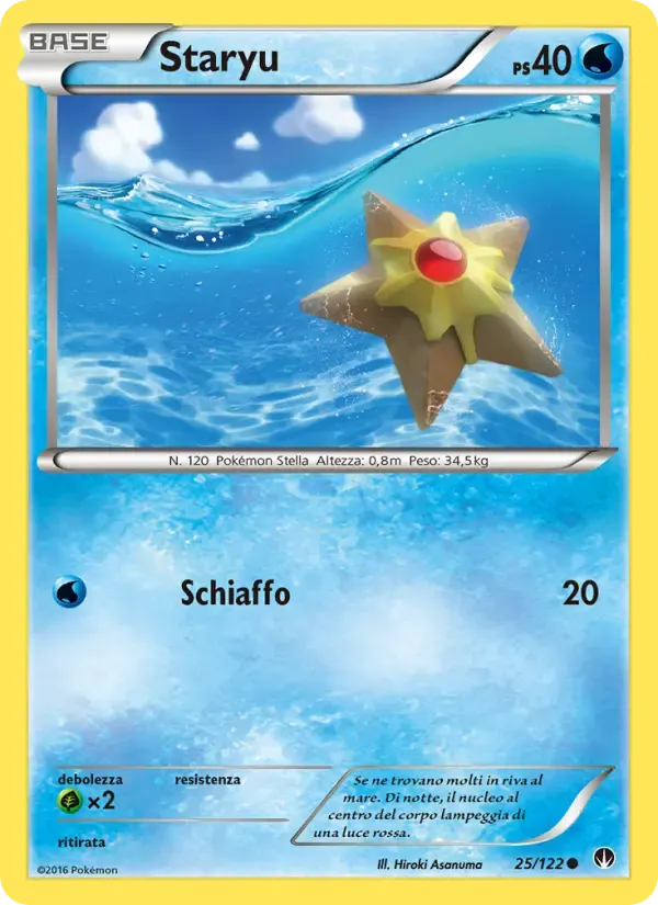 Staryu — Turbo Crash 25 Italian Pokémon card