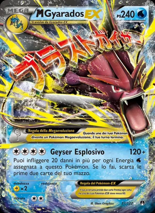 M Gyarados EX — Turbo Crash 27 Italian Pokémon card