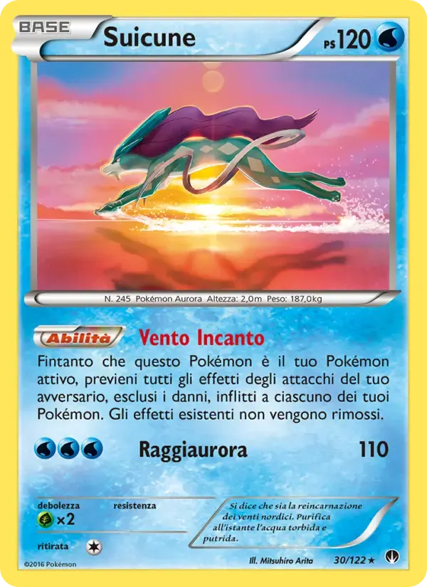 Suicune — Turbo Crash 30 Italian Pokémon card