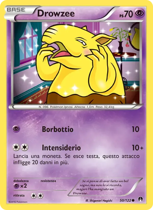 Drowzee — Turbo Crash 50 Italian Pokémon card