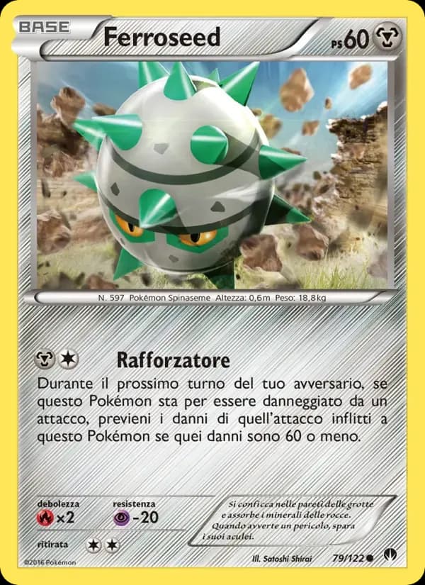 Ferroseed — Turbo Crash 79 Italian Pokémon card