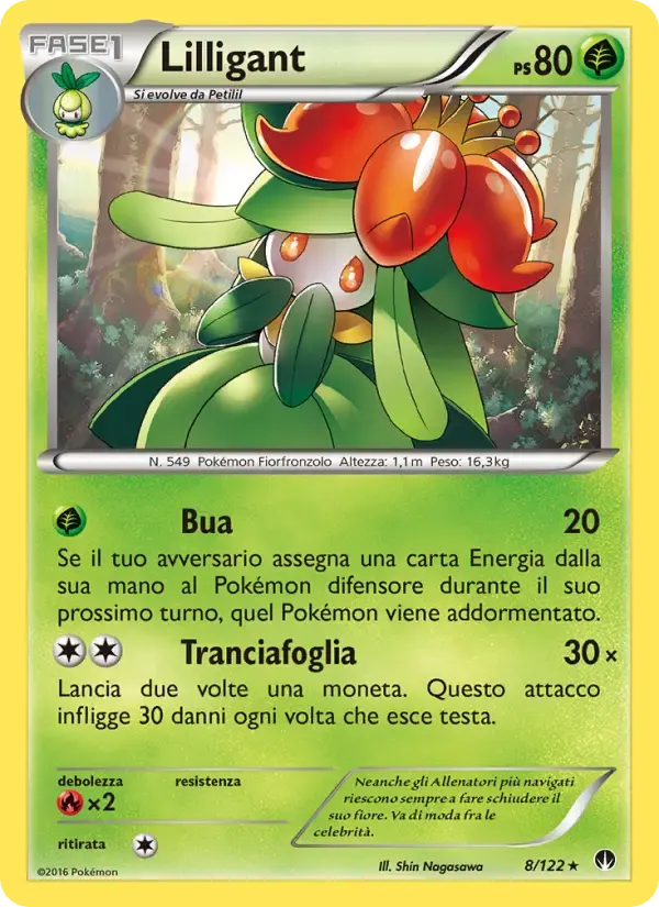 Lilligant — Turbo Crash 8 Italian Pokémon card