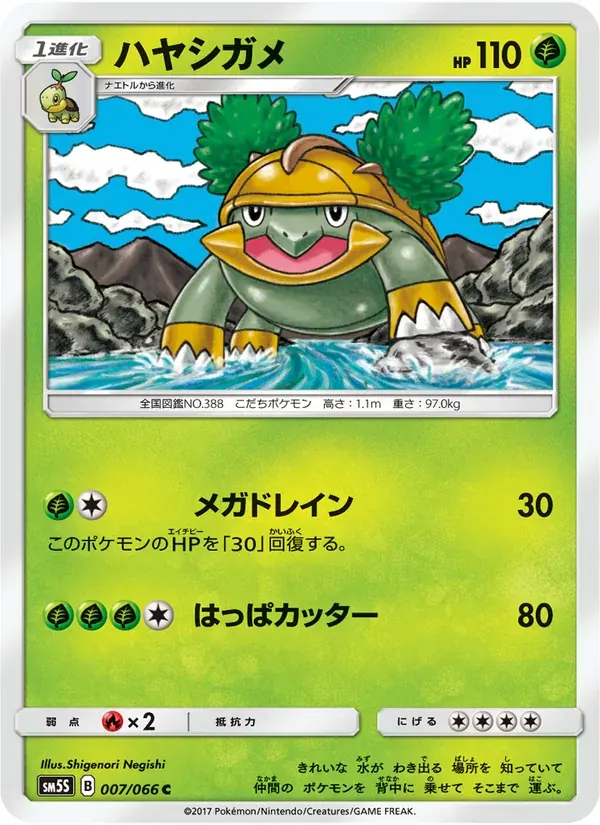 ハヤシガメ — SM5S 007 Japanese Pokémon card