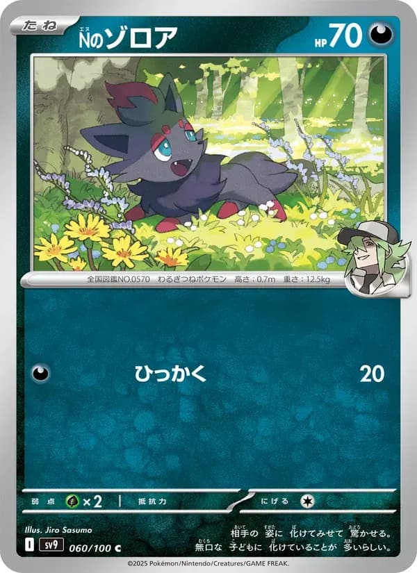 Nのゾロア — SV9 060 Japanese Pokémon card