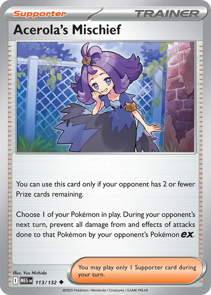 Acerola's Mischief — Mega Evolution 113 Pokémon card
